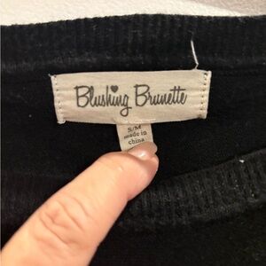 Blushing Brunette Black Women's Sweater